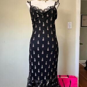 Betsey Johnson Vintage Lace Floral Dress